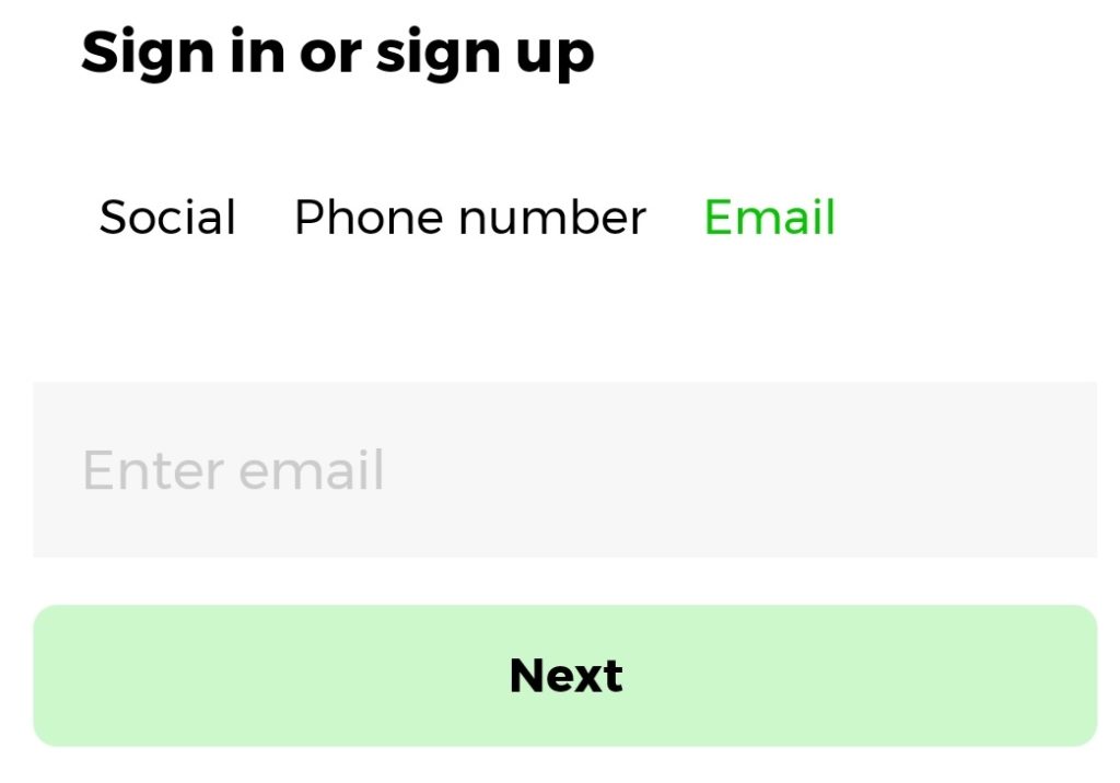 Lime: sign up