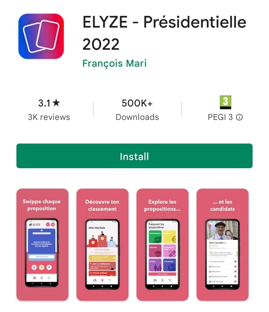 仏大統領候補マッチングアプリ・ELYZE